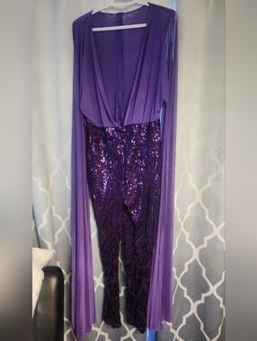 Lavender Purple Sequin Jumpsuit